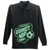 Long Sleeve Silk Touch Polo with Pocket Thumbnail