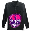Long Sleeve Silk Touch Polo with Pocket Thumbnail
