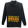 Long Sleeve Silk Touch Polo with Pocket Thumbnail