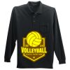 Long Sleeve Silk Touch Polo with Pocket Thumbnail