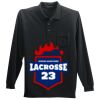 Long Sleeve Silk Touch Polo with Pocket Thumbnail