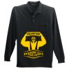Long Sleeve Silk Touch Polo with Pocket Thumbnail