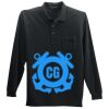 Long Sleeve Silk Touch Polo with Pocket Thumbnail